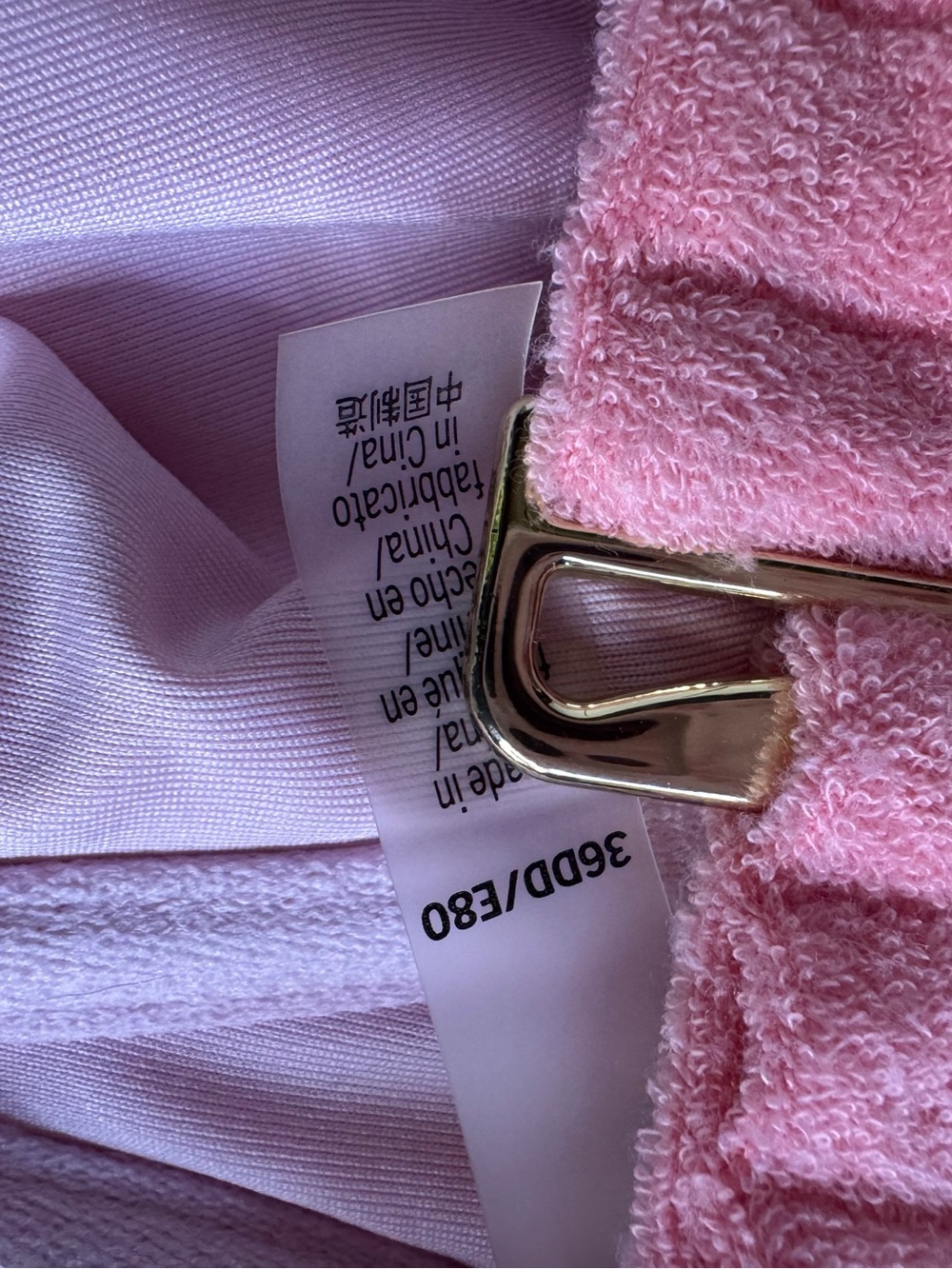Victoria's Secret Pink Terry High-Waist Bikini SetToo 36DD Bottom Large - Picture 9 of 9